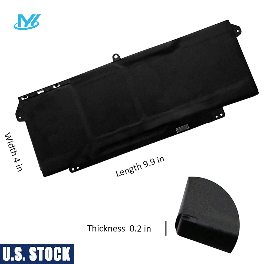 US Stock 7FMXV Laptop Battery for Dell Latitude 5320 7320 7420 7520 Latitude 5320 2-in-1/7320 2-in-1/7420 2-in-1 P133G P134G