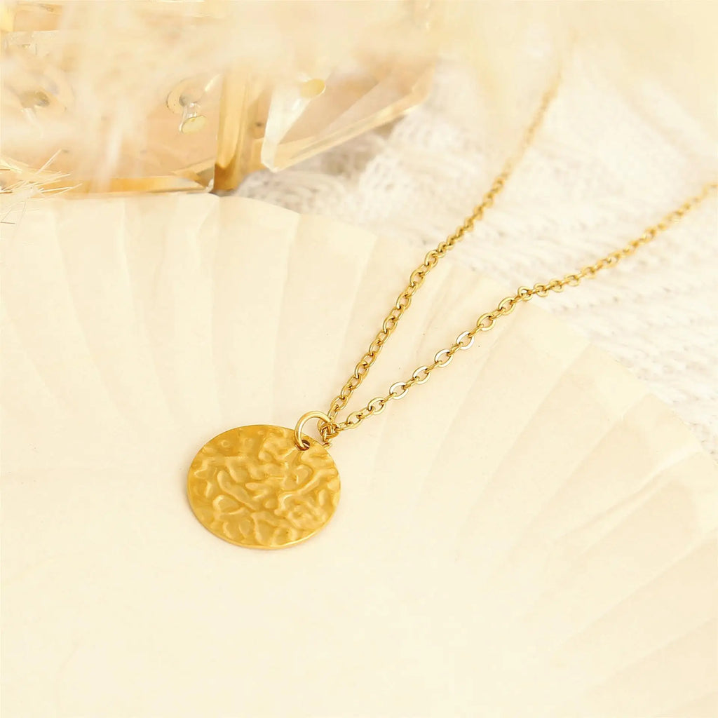 Chic Stylish Round Pendant Multi-layer Chain Necklace,for Women Daily Party Holiday Jewelry