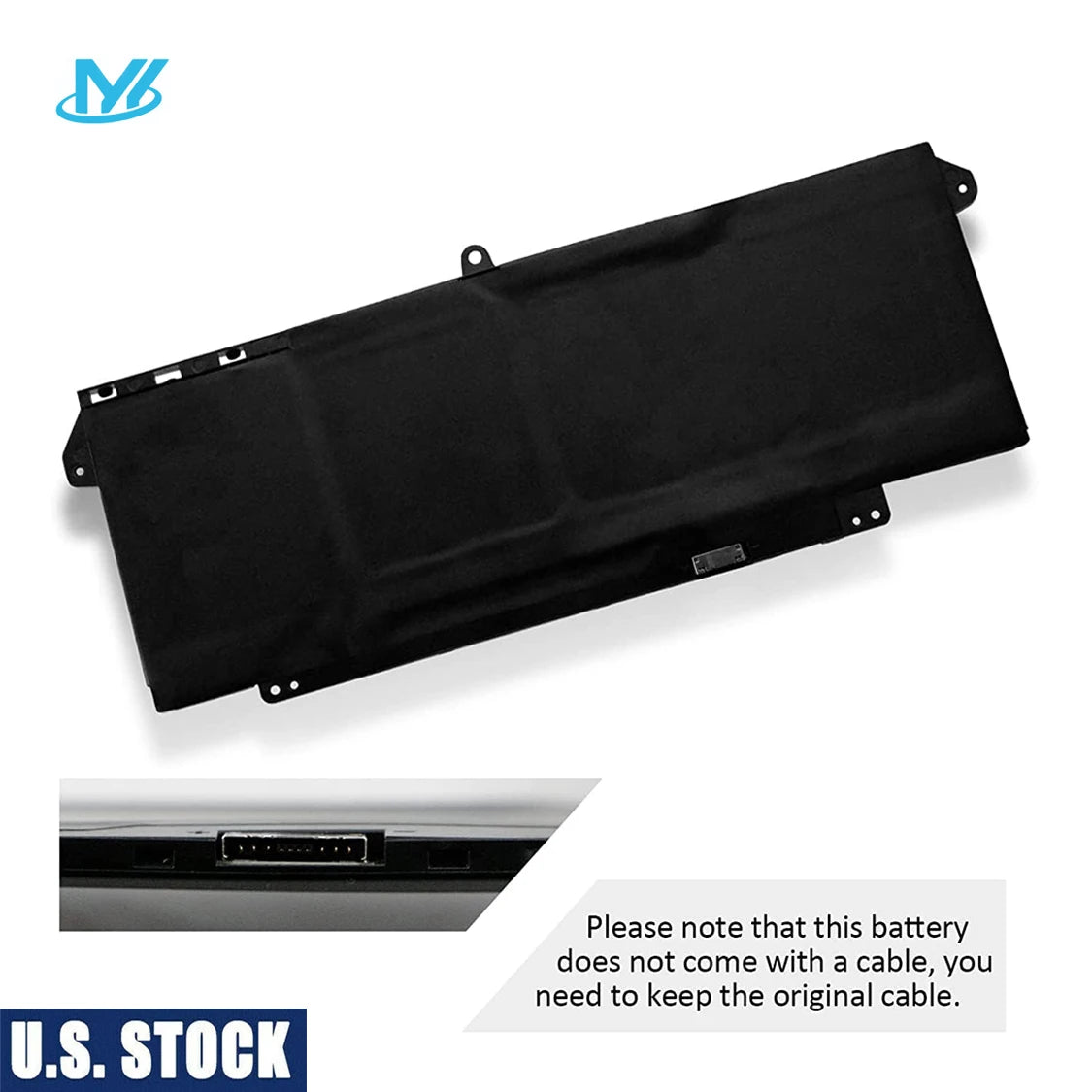 US Stock 7FMXV Laptop Battery for Dell Latitude 5320 7320 7420 7520 Latitude 5320 2-in-1/7320 2-in-1/7420 2-in-1 P133G P134G