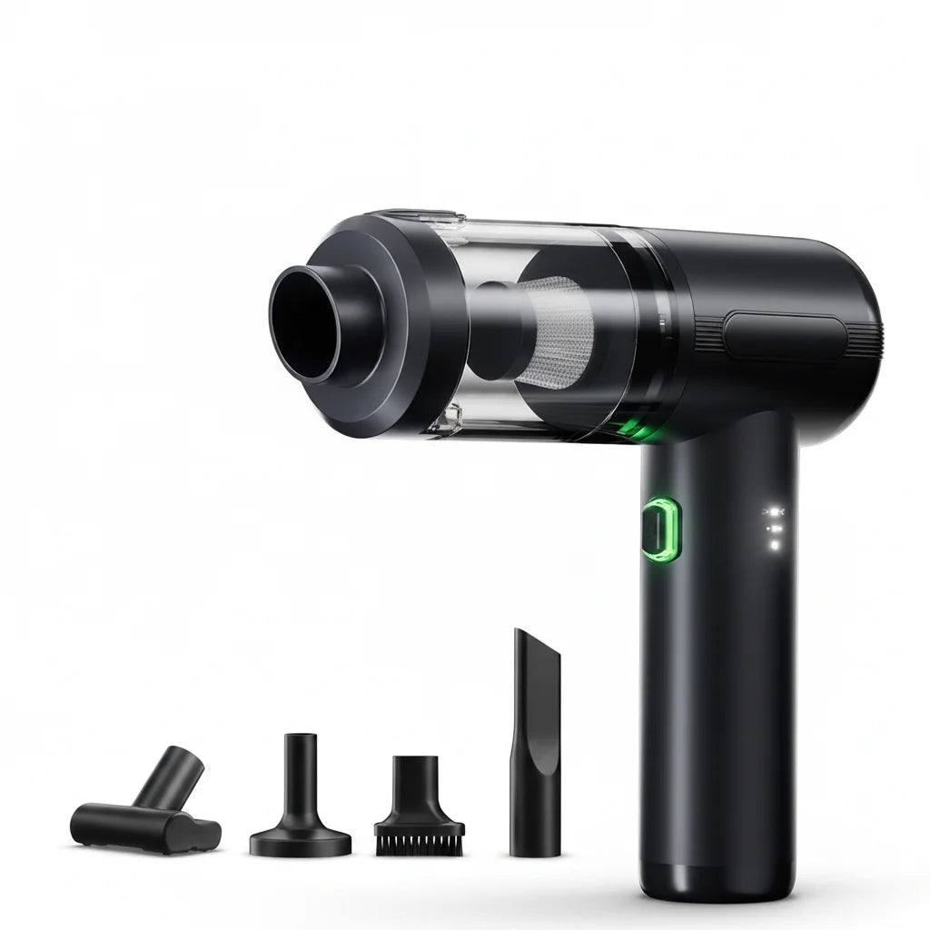 Portable Dual-purpose Hand-held Wireless Vacuum Cleaner Car Blowing Function Luxury ABS Design High Suction Blowing