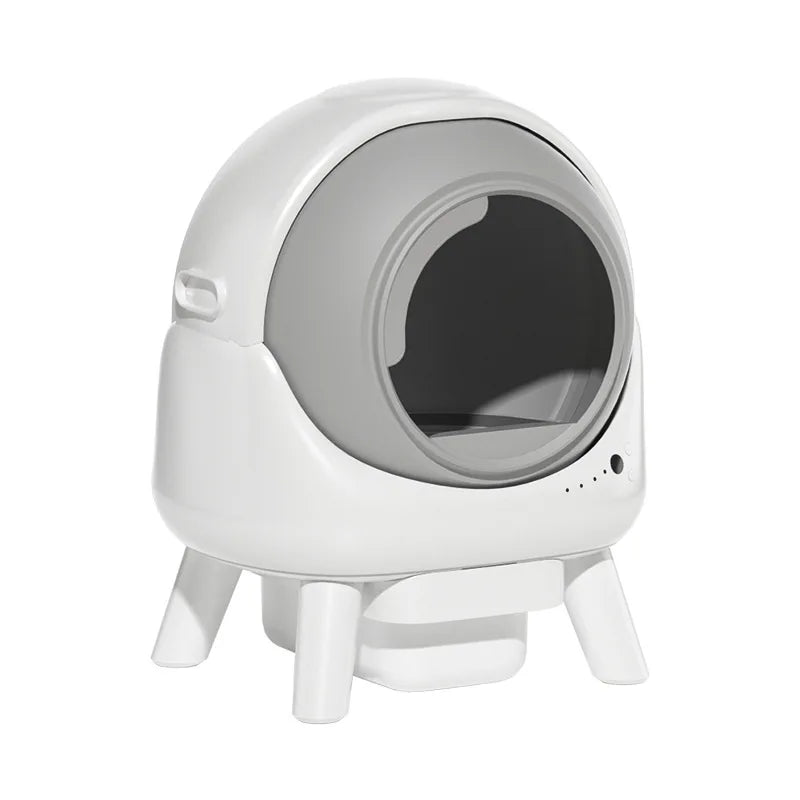Easy Clean Anti Pinch Safety Portable Polypropylene Large Smart Automatic Self Cleaning Roller Cat Litter Box 8L Waste Tank