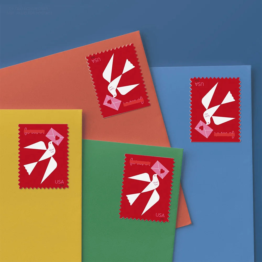 Us Mailing Postal Labels Buy Flag Old 2024 Carrier Pigeon love Commemorative Cheap Countries States Postage Stamps Labels