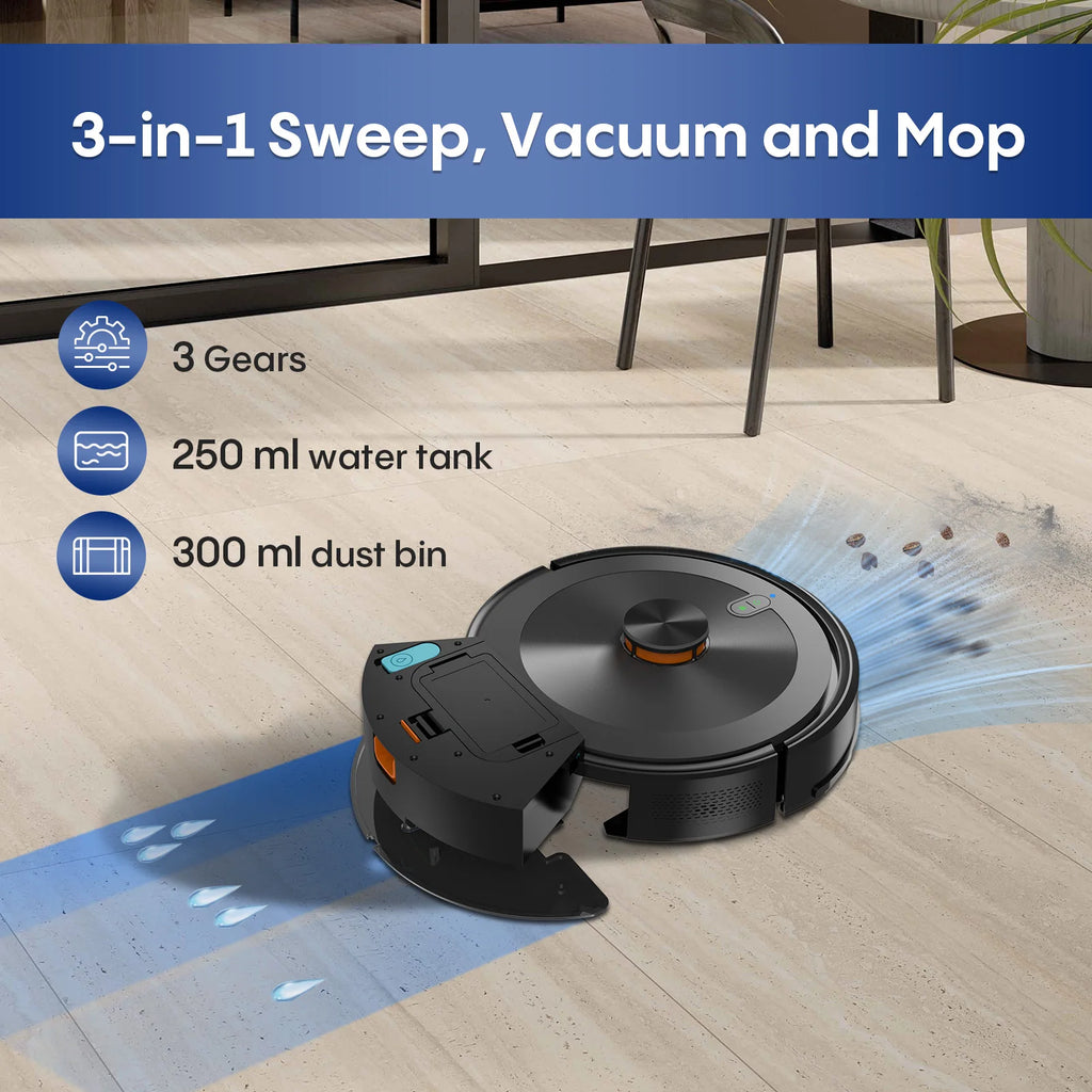 Robot Vacuum Cleaner with Wet Dry Function Aspirador Aspirateur Aspiradora for Hotel Floor Cleaning Sweeping Mop Battery Powered