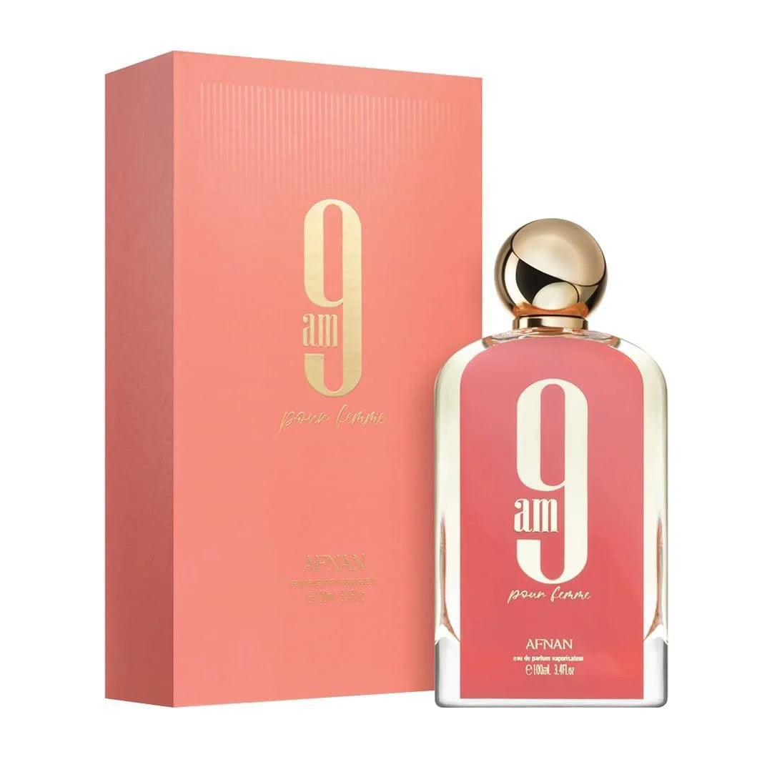 AFNAN 9PM 9AM Perfume 100ml Unisex Eau De Parfum Long Lasting Fresh Sweet Woody Aromatic Fragrance Collection Luxury Scent