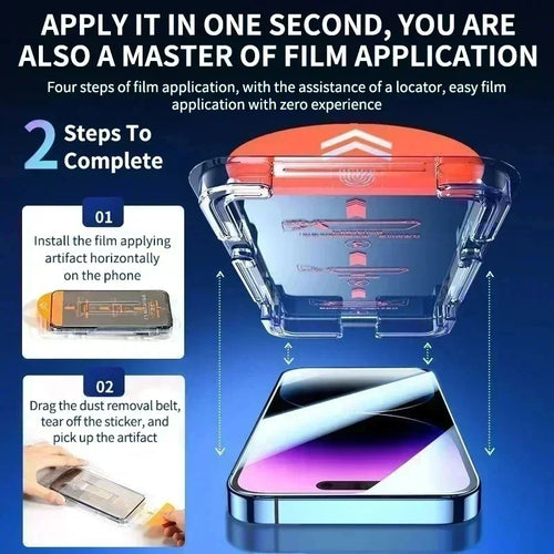 5Pcs Oleophobic Coating Dust Free Easy Installation Screen Protector for IPhone 13 11 12 14 15 16Pro Max Mini 16 15 Plus Glass