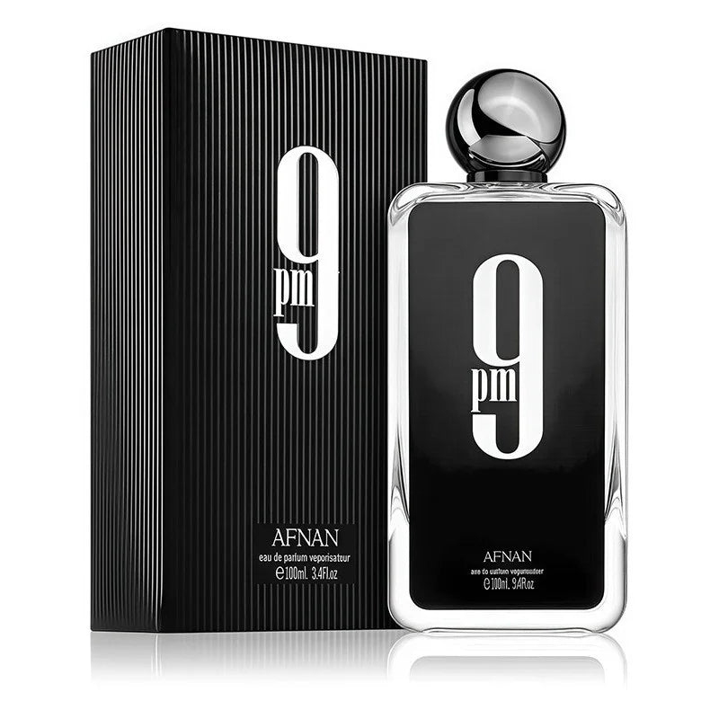 AFNAN 9PM 9AM Perfume 100ml Unisex Eau De Parfum Long Lasting Fresh Sweet Woody Aromatic Fragrance Collection Luxury Scent