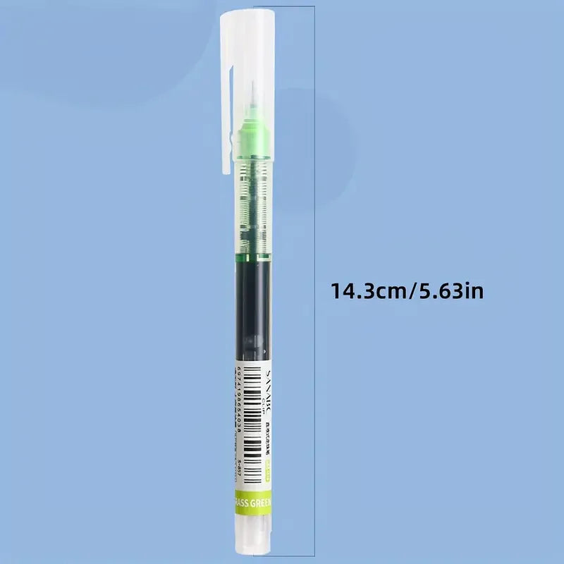 12-Pack Quick-Dry Colored Gel Ballpoint Pens - 0.5mm Needle Tip Carbon Pens - Perfect Choice for Students!