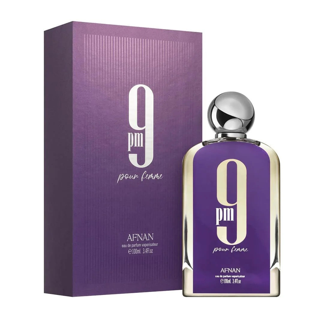 AFNAN 9PM 9AM Perfume 100ml Unisex Eau De Parfum Long Lasting Fresh Sweet Woody Aromatic Fragrance Collection Luxury Scent