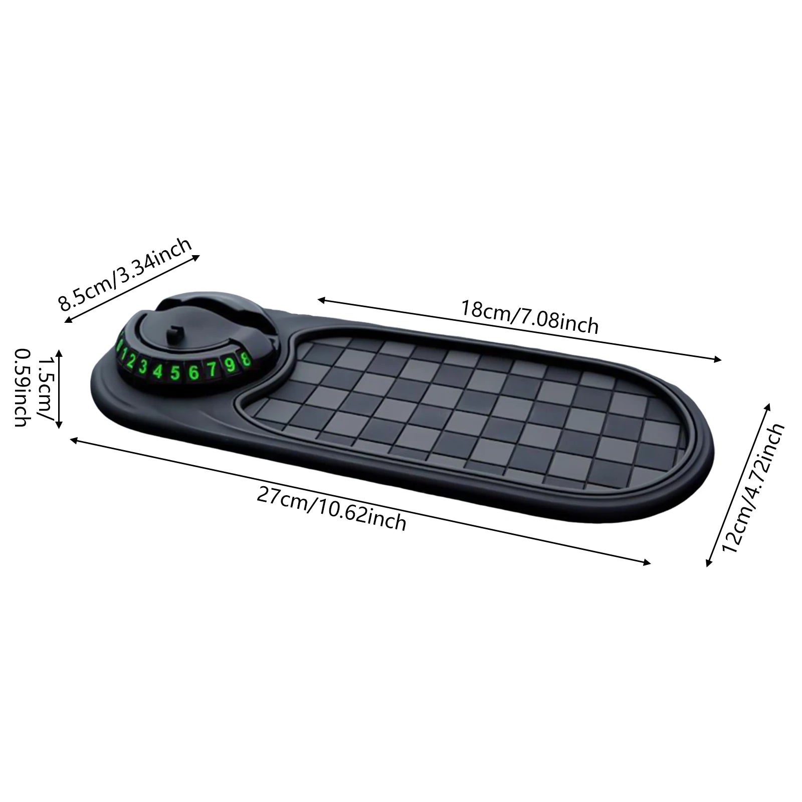 Car Anti-Slip Mat Multi-Function Phone Holder Dashboard Organizer for Keys Pens Sunglasse Universal Auto Interior Accessories