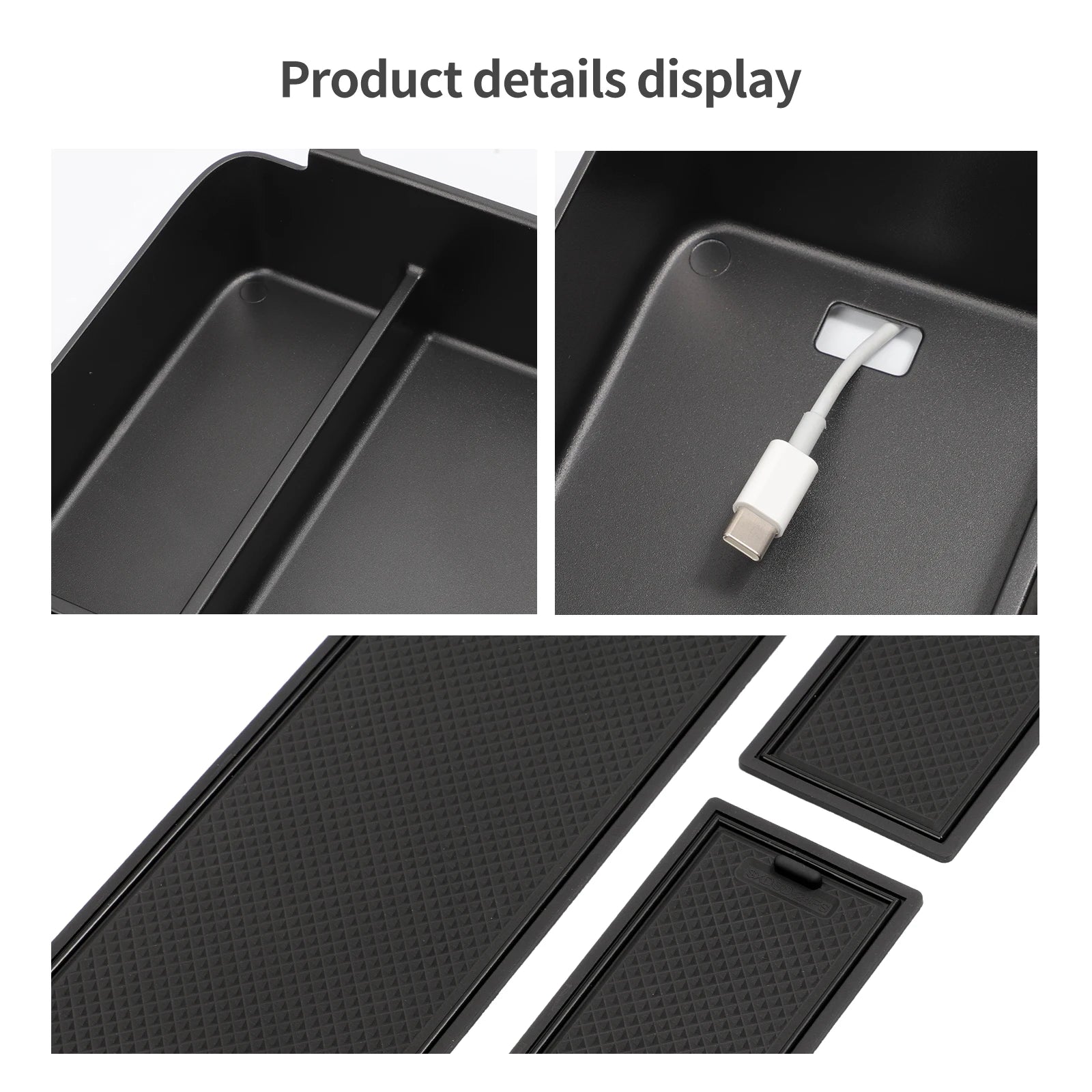 for Hyundai Santa Fe 2024 2025 Car Armrest Storage Box Organizer Case Car Interior Accessories Center Console Storage Tray