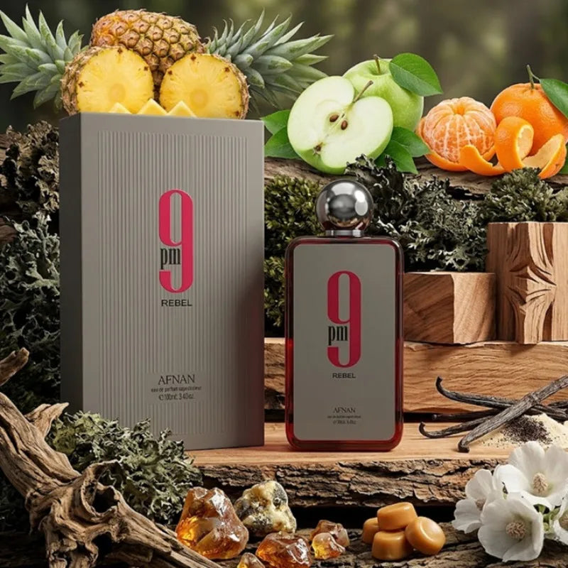 AFNAN 9PM 9AM Perfume 100ml Unisex Eau De Parfum Long Lasting Fresh Sweet Woody Aromatic Fragrance Collection Luxury Scent