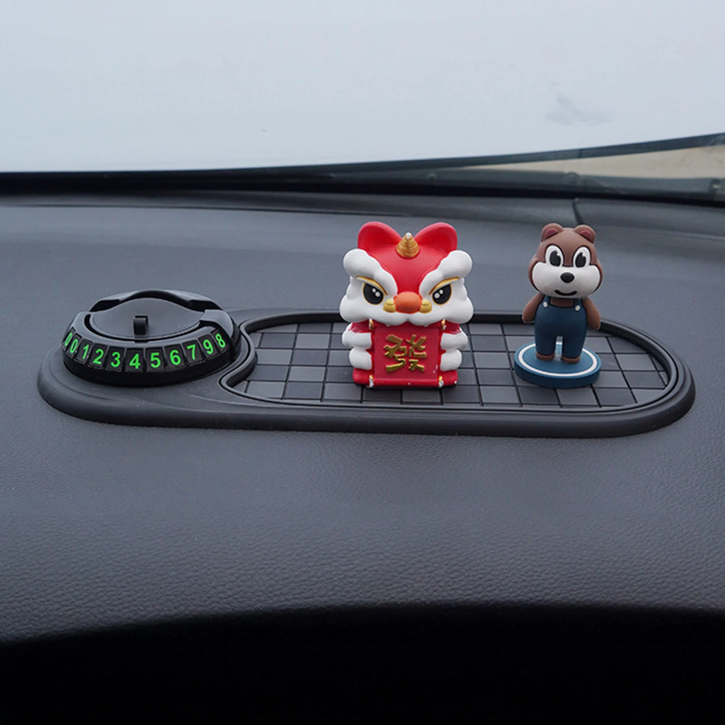 Car Anti-Slip Mat Multi-Function Phone Holder Dashboard Organizer for Keys Pens Sunglasse Universal Auto Interior Accessories