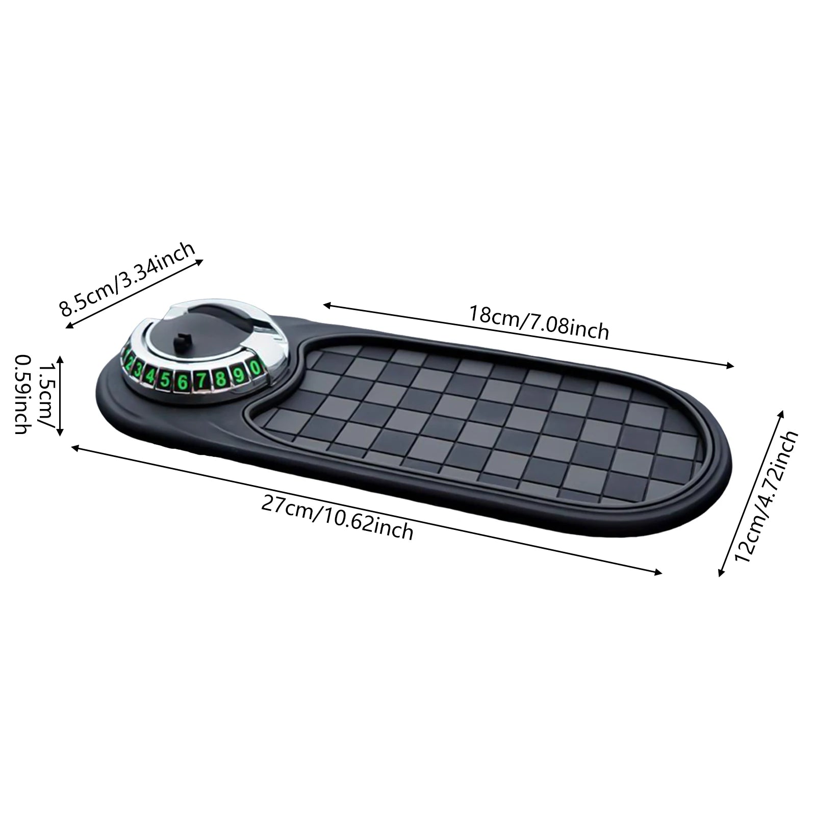 Car Anti-Slip Mat Multi-Function Phone Holder Dashboard Organizer for Keys Pens Sunglasse Universal Auto Interior Accessories