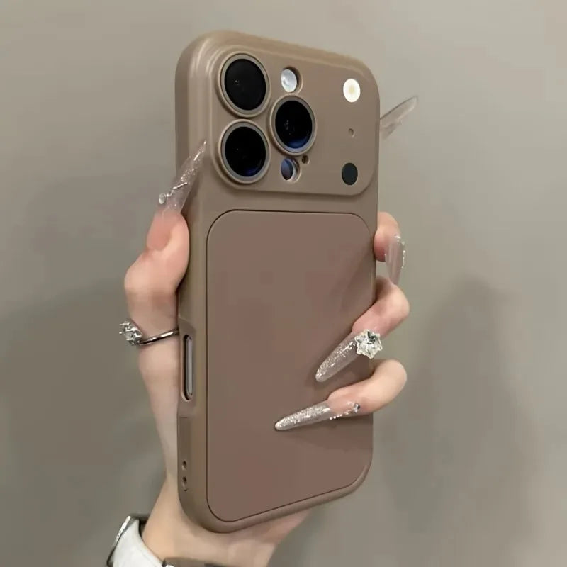 2 IN 1 Lens Protection Matte Case For iPhone 17 12 13 14 15 16 Pro Max Air Phone Shockproof Instant Change to 17 Simple Cover