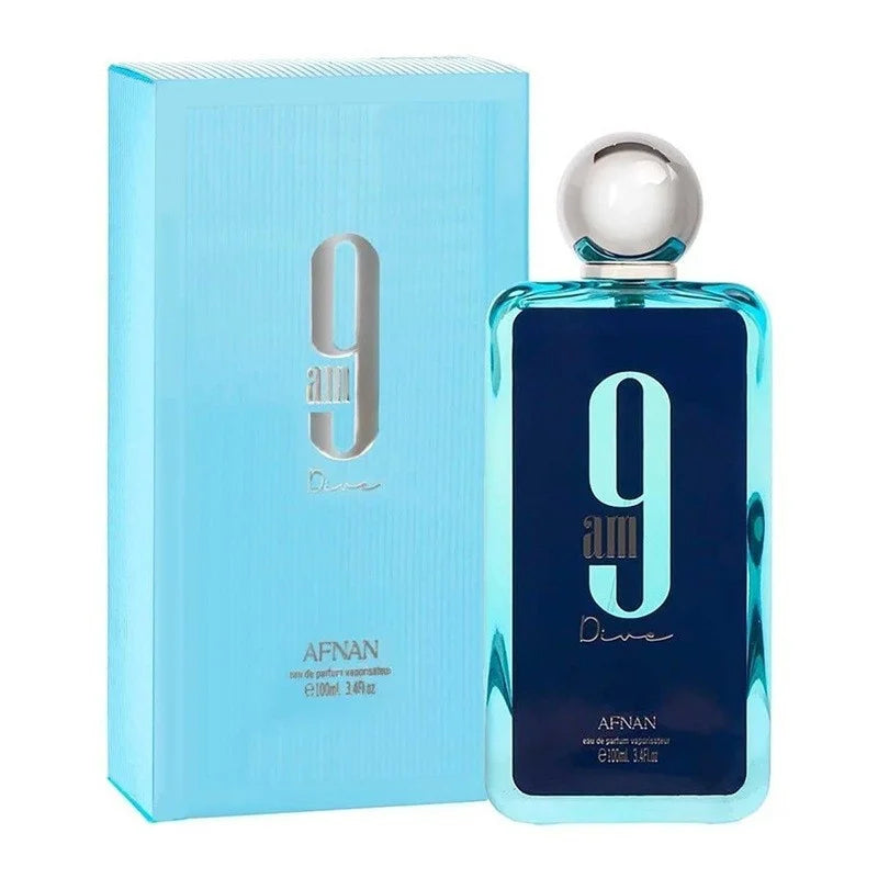 AFNAN 9PM 9AM Perfume 100ml Unisex Eau De Parfum Long Lasting Fresh Sweet Woody Aromatic Fragrance Collection Luxury Scent